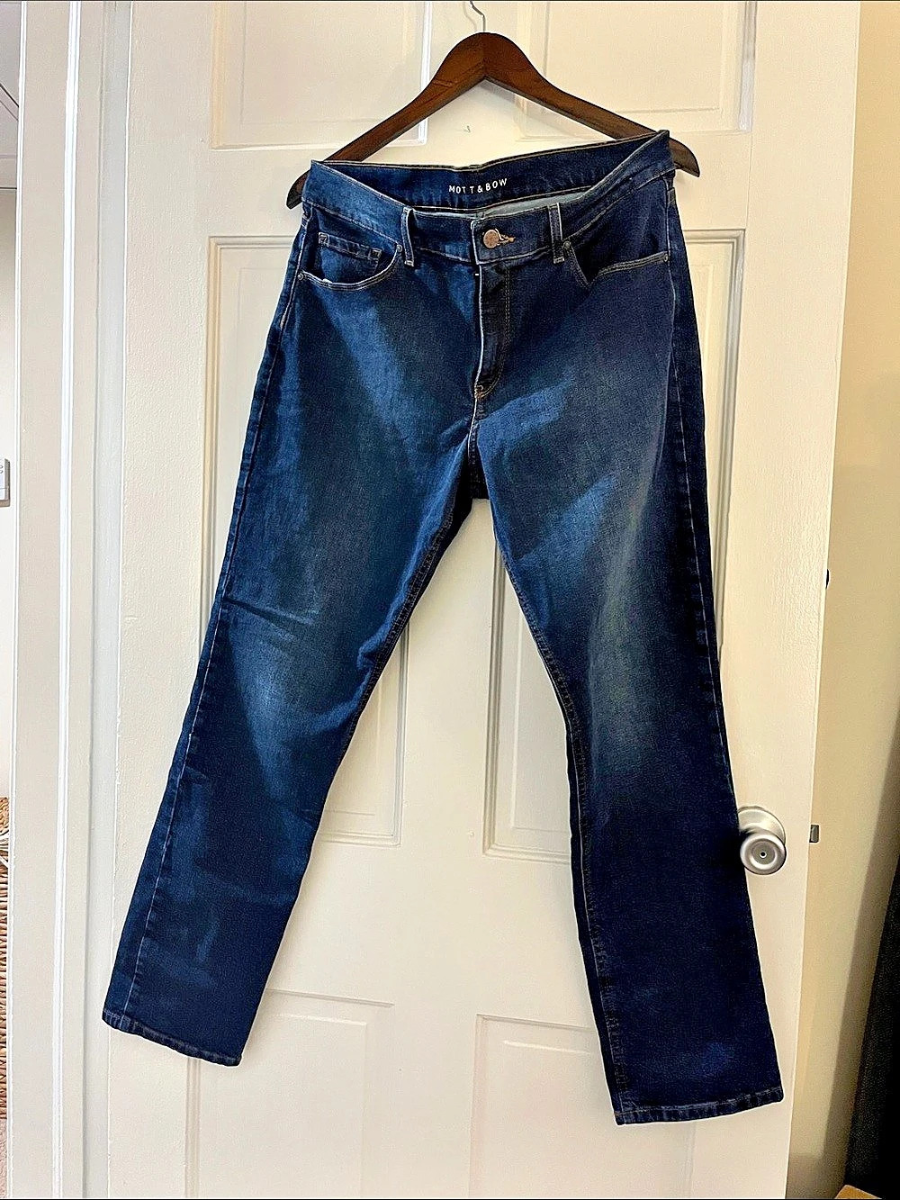 Mott & Bow Boyfriend Slim Jeans Blue Waist 32 Inseam 30